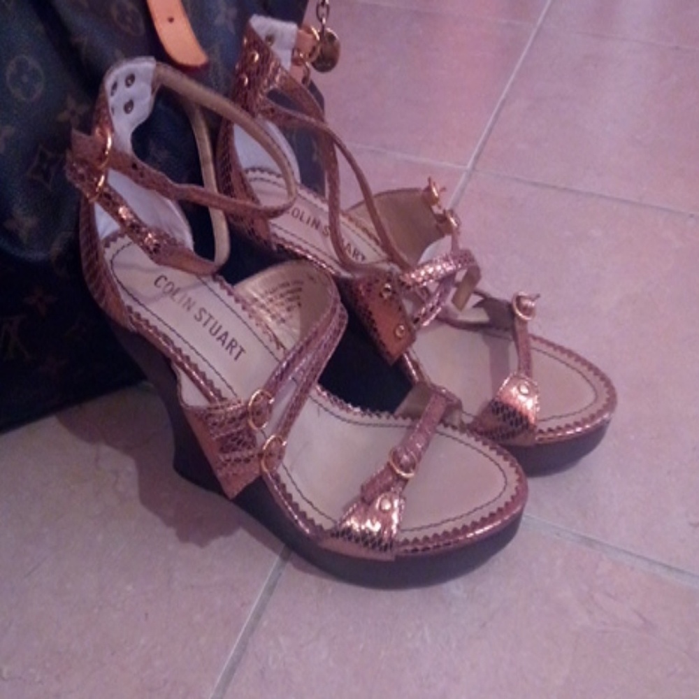 Beautiful gold sandals